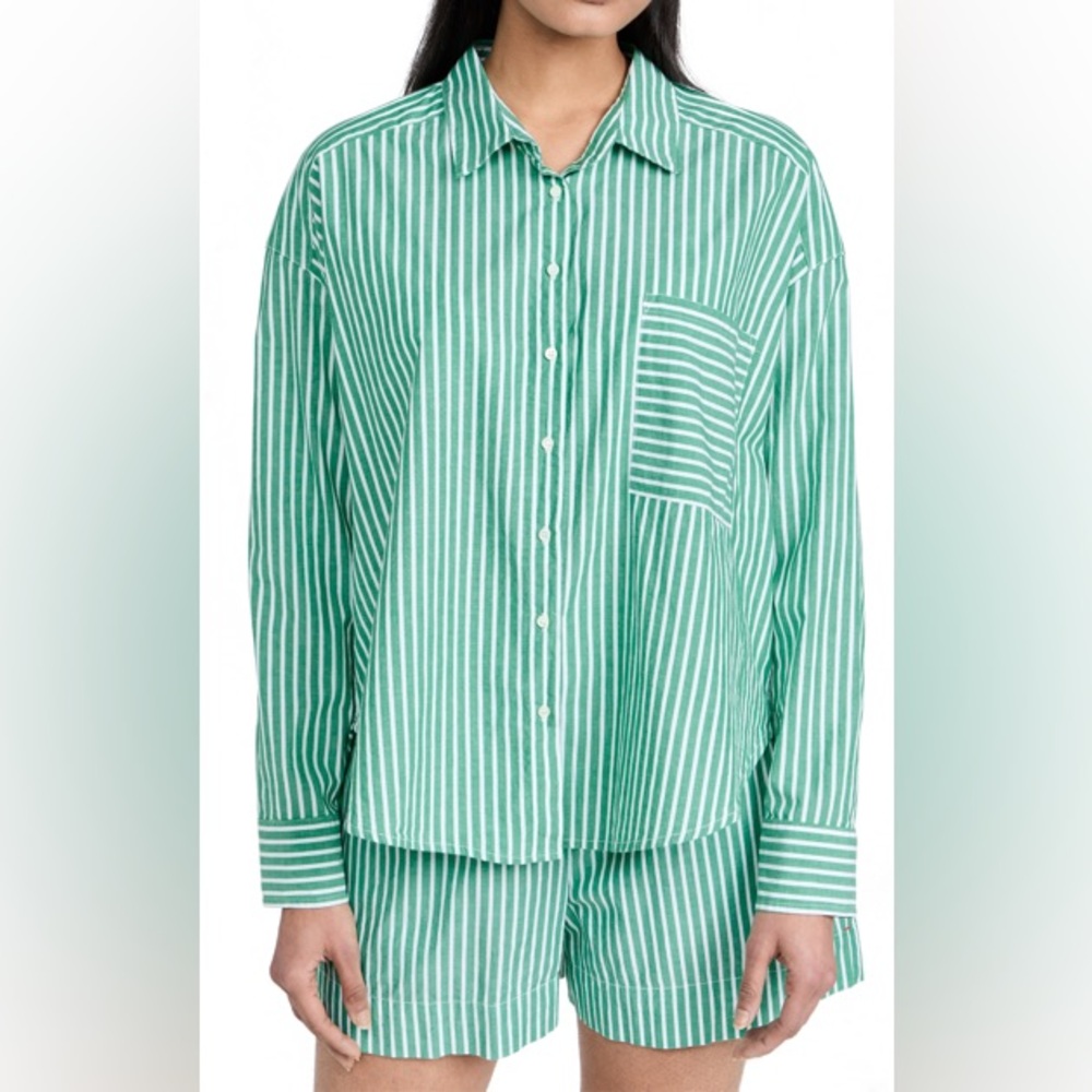 Xirena Jordy Striped Cotton Button Down